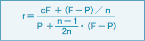 ポートフォリオの複利利回りを求める計算式（近似式）